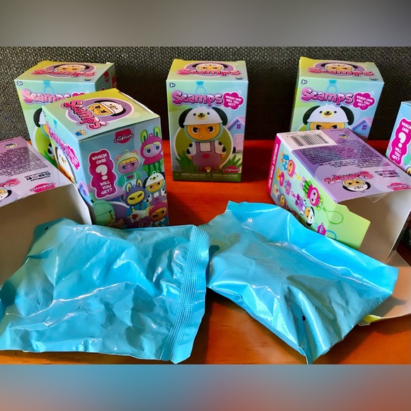 NEW Lot 7 ORB TOYS Scamps Vinyl Figure Keychain Funny Monster Doll Kawaii Toy - Picture 3 of 9